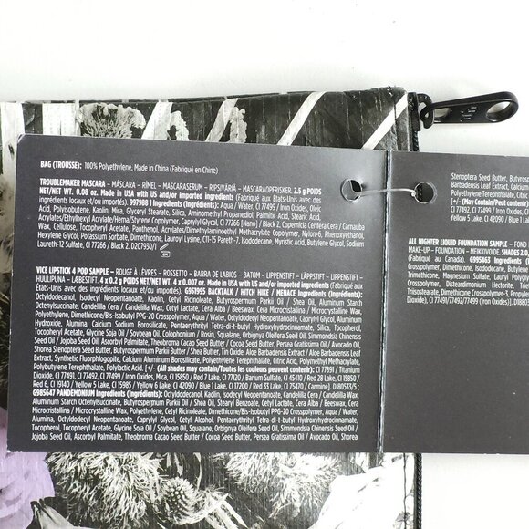 URBAN DECAY Cosmetic Bag with Samples Urban Decay Vice Lipstick All Nighter NEW - Picture 7 of 11